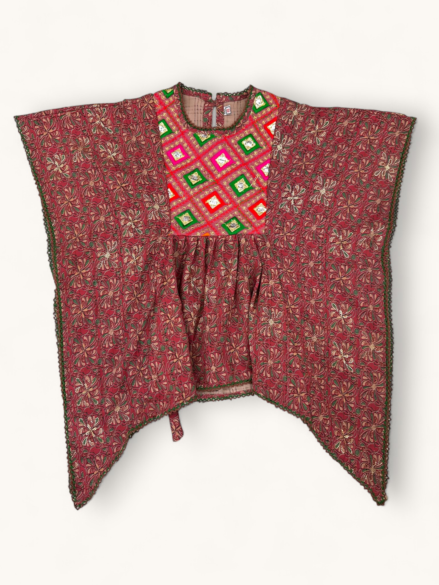 Deep Maroon or red Combination Kaftan